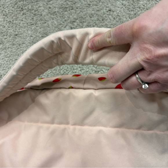 Jansport Light Pink Backpack with Strawberry Design - Picture 7 of 8